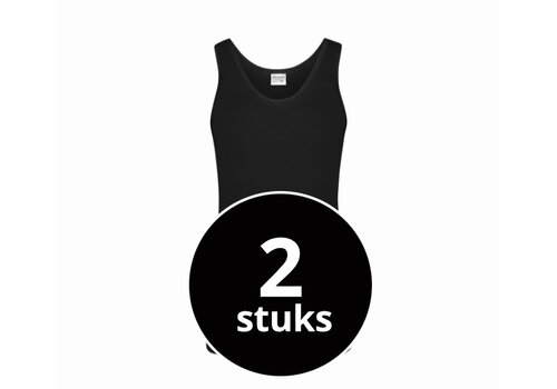 Beeren Heren Singlet Green Comfort Zwart 2-Pack