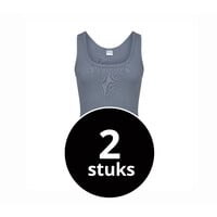 Beeren Heren Singlet M3000 Donkergrijs 2-Pack