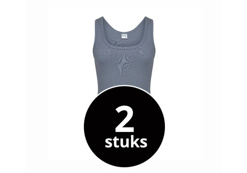Beeren Heren Singlet M3000 Donkergrijs 2-Pack