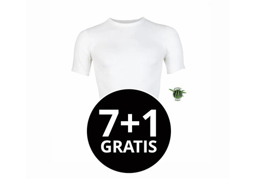 Heren Bamboo T-Shirt Wit Voordeelpack