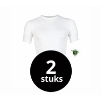 heren bamboo T-shirt wit 2-Pack