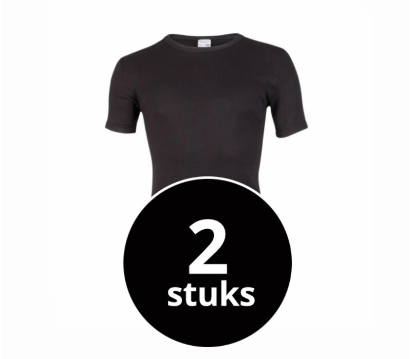 heren T-shirt M3000 zwart  2-Pack