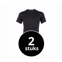 heren comfort feeling T-shirt zwart 2-Pack