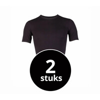 heren beeren young T-shirt zwart 2-Pack