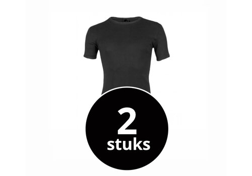 Heren Bamboo T-Shirt Zwart 2-Pack