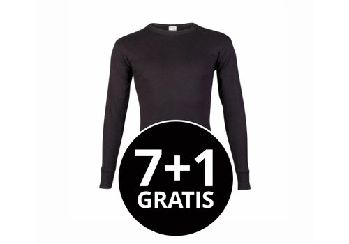 Beeren Heren T-Shirt Lange Mouw M3000 Zwart voordeelpack