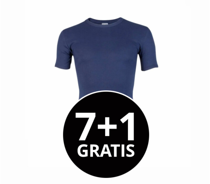 heren T-shirt M3000 donkerblauw voordeelpack
