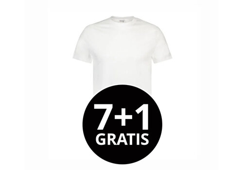 Beeren Heren T-Shirt American Classic Oversized Wit voordeelpack
