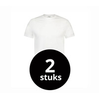 Heren T-Shirt American Classic Oversized Wit 2-Pack