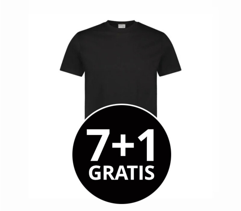 Heren T-Shirt American Classic Oversized Zwart voordeelpack