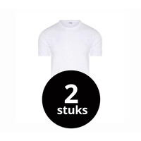 heren T-shirt M3400 wit 2-Pack