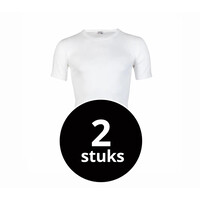 heren T-shirt extra lang M3000 wit 2-Pack