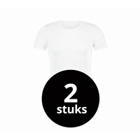 Beeren Heren T-Shirt Extra Lang Green Comfort Wit 2-Pack