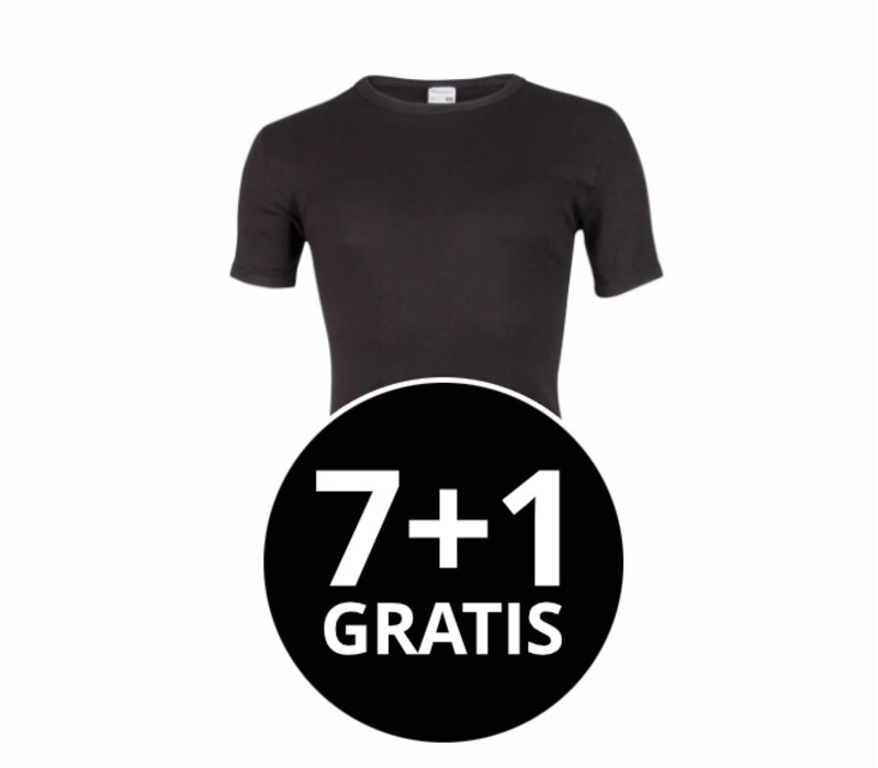 Beeren Heren T-Shirt Extra Lang M3000 Zwart voordeelpack