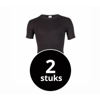 heren T-shirt extra lang M3000 zwart 2-Pack