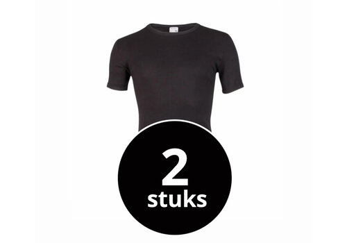 Beeren Heren T-Shirt Extra Lang M3000 Zwart 2-Pack