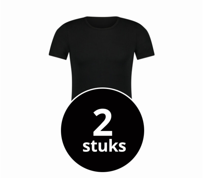 Beeren Heren T-Shirt Extra Lang Green Comfort Zwart 2-Pack