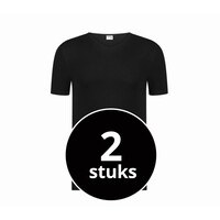 Beeren Heren T-Shirt Extra Lang Green Comfort V-Hals Zwart 2-Pack