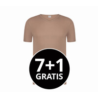 Beeren Heren T-Shirt Extra Lang Green Comfort V-Hals Huidskleur Voordeelpack