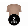 Beeren Heren T-Shirt Extra Lang Green Comfort V-Hals Huidskleur 2-Pack
