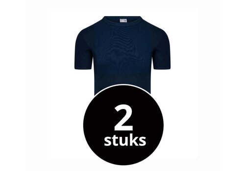 Beeren Heren T-Shirt Extra Lang M3000 Marine 2-Pack