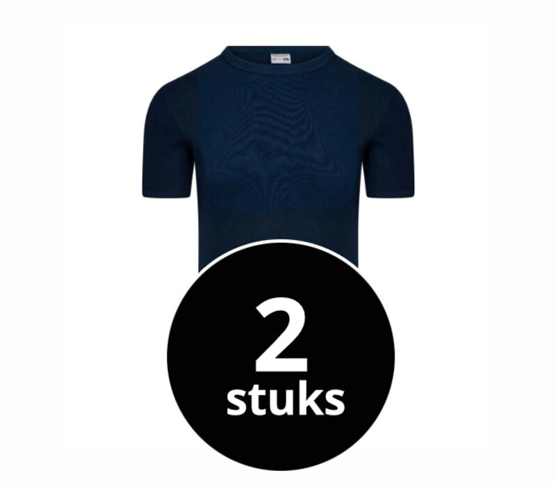 Beeren Heren T-Shirt Extra Lang M3000 Marine 2-Pack