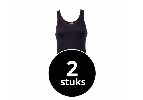 Beeren Dames Comfort Feeling Hemd Zwart 2-Pack