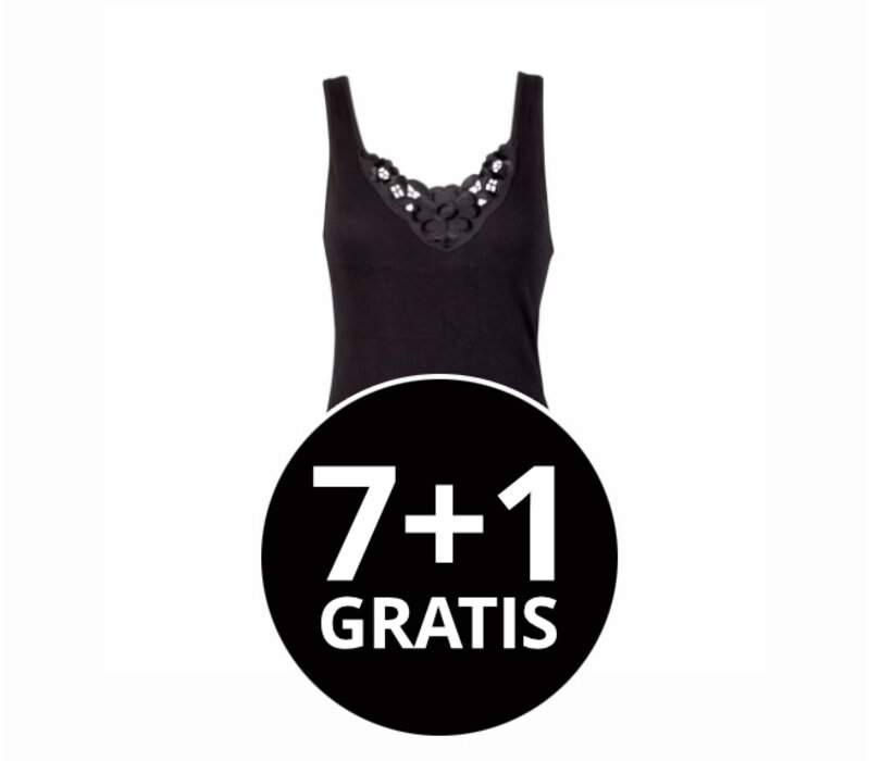 dames hemd viola zwart voordeelpack