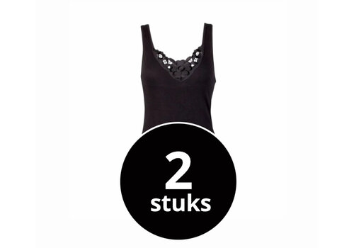 Beeren Dames Hemd Viola Zwart 2-Pack