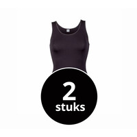 dames hemd elegance zwart  2-Pack