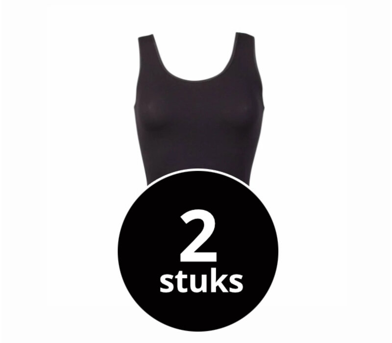 dames hemd beeren young  zwart 2-Pack
