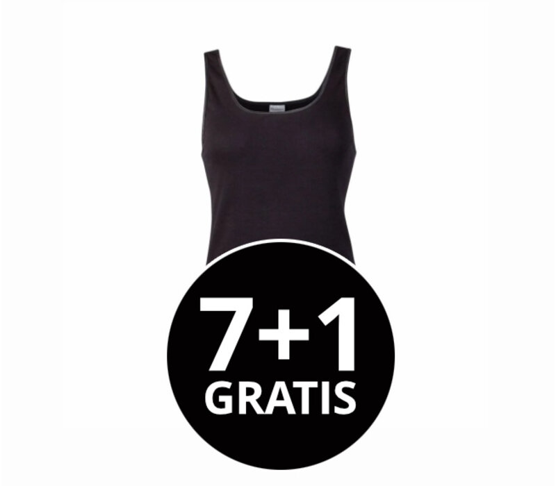dames hemd madonna zwart voordeelpack
