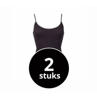 dames top beeren young zwart 2-Pack