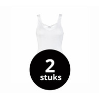 dames hemd brenda wit 2-Pack