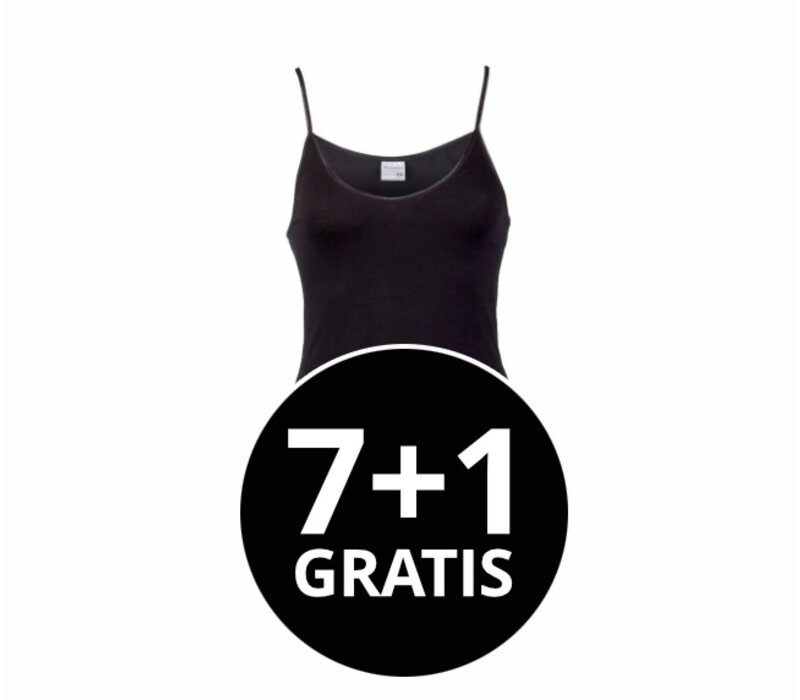dames top comfort feeling zwart voordeelpack