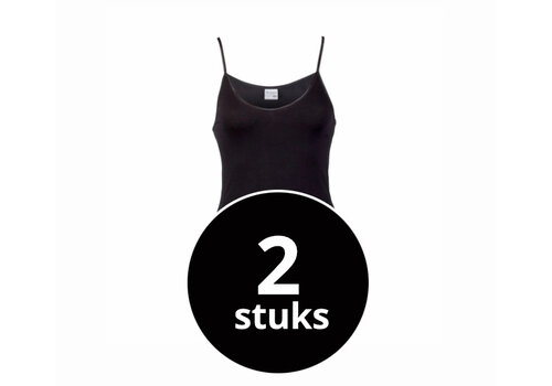 Beeren Dames Top Comfort Feeling Zwart 2-Pack