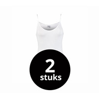 dames top comfort feeling wit 2-Pack