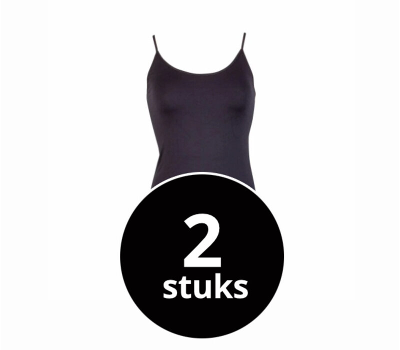 dames top elegance zwart 2-Pack