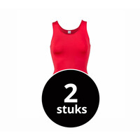 dames hemd elegance rood  2-Pack
