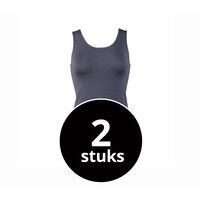 dames hemd elegance grijs  2-Pack