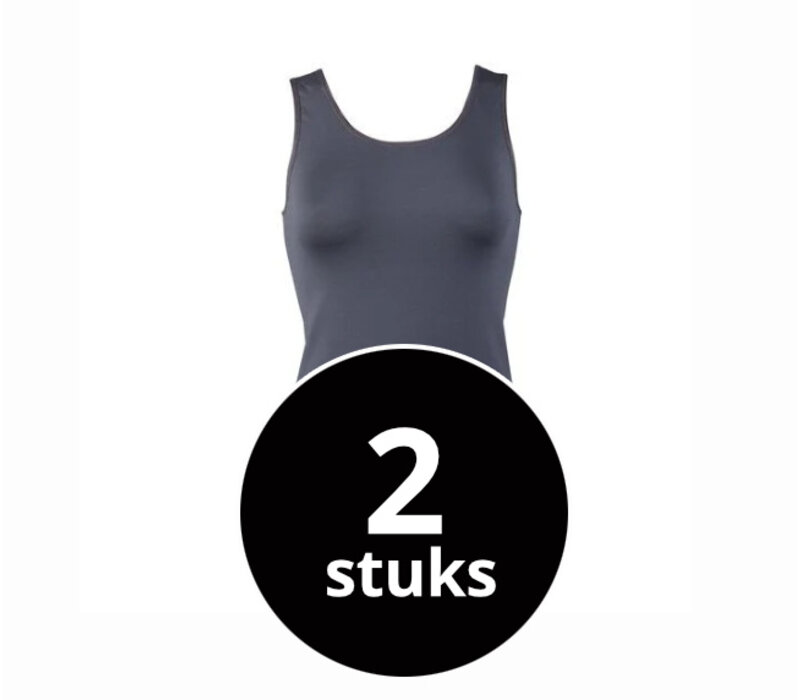 dames hemd elegance grijs  2-Pack