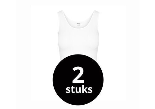 Beeren Dames Hemd Basic Wit 2-Pack