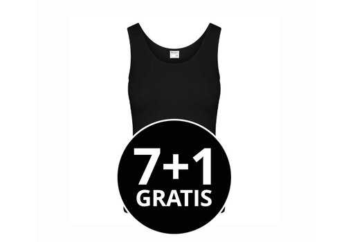 Beeren Dames Hemd Basic Zwart Voordeelpack