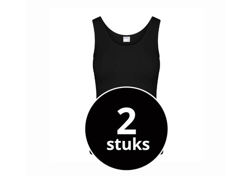 Beeren Dames Hemd Basic Zwart 2-Pack
