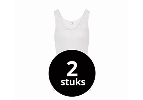 Beeren Dames Hemd Cato Wit 2-Pack