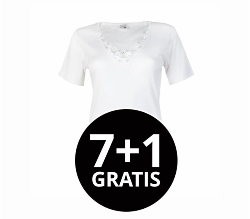 dames T-shirt beatrix wit voordeelpack