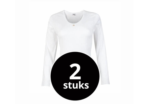 Beeren Dames Shirt Lange Mouw M3000 2-Pack