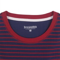 Irresistible Dames Nachthemd Streep Blauw Rood