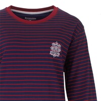 Irresistible Dames Nachthemd Streep Blauw Rood