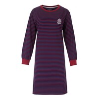 Irresistible Dames Nachthemd Streep Blauw Rood